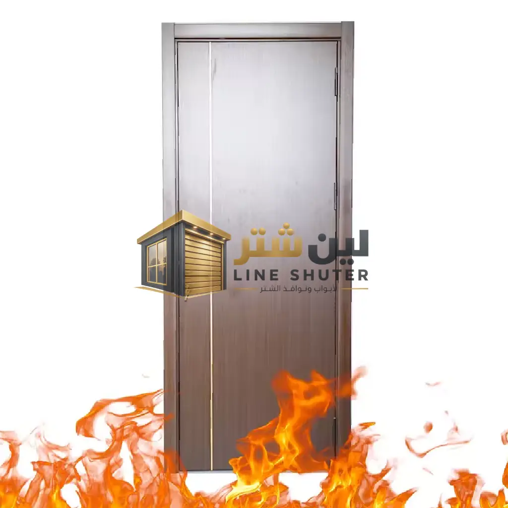 أبواب طوارئ خشبية مقاومه للحريق (5)