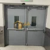 أبواب طوارئ معدنية مزدوجة / أنظمة أمان وتحكم في الدخول