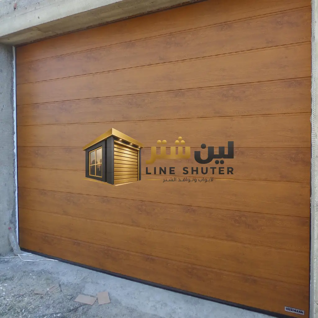 باب شتر شرائح لون خشبي (11)