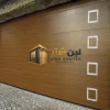 باب شتر شرائح لون خشبي (4) باب شرائح لون خشبي