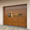 باب شتر شرائح لون خشبي (6) باب شرائح لون خشبي