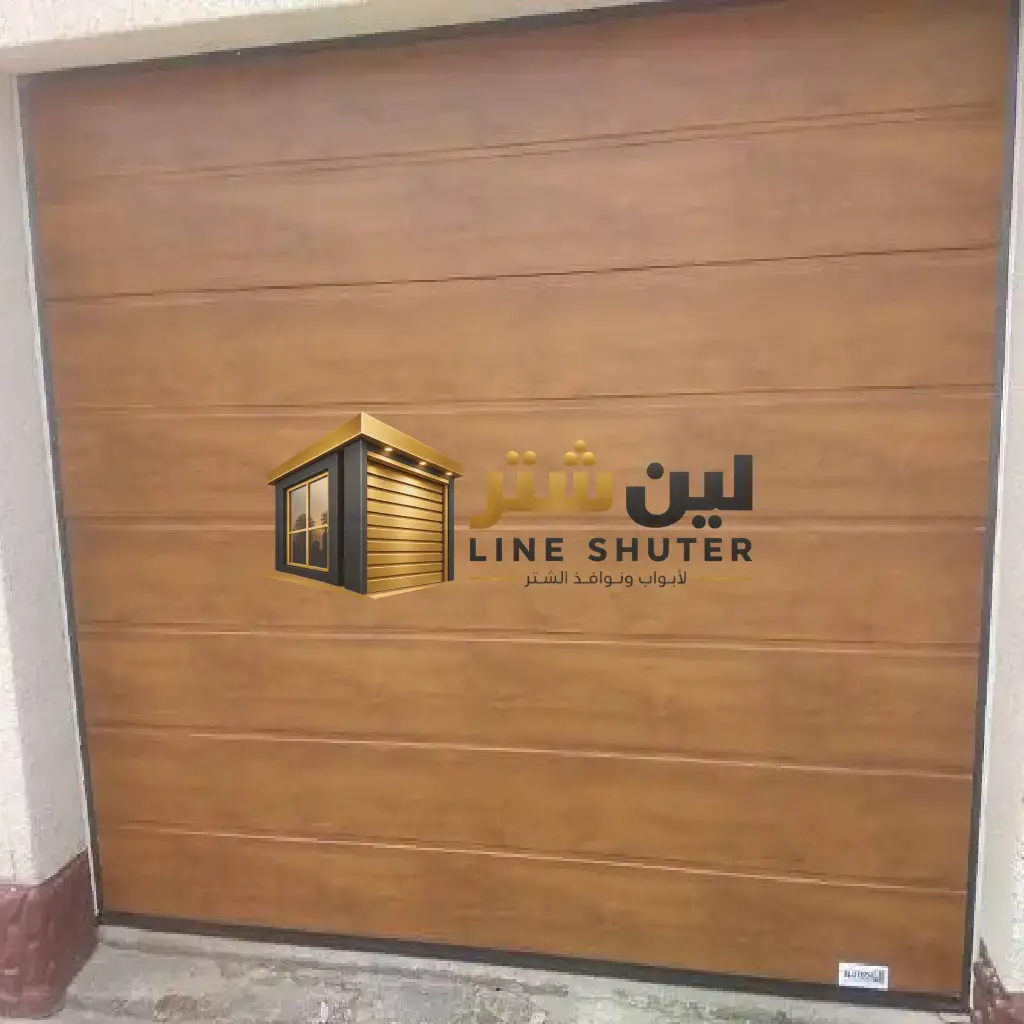 باب شتر شرائح لون خشبي (8)