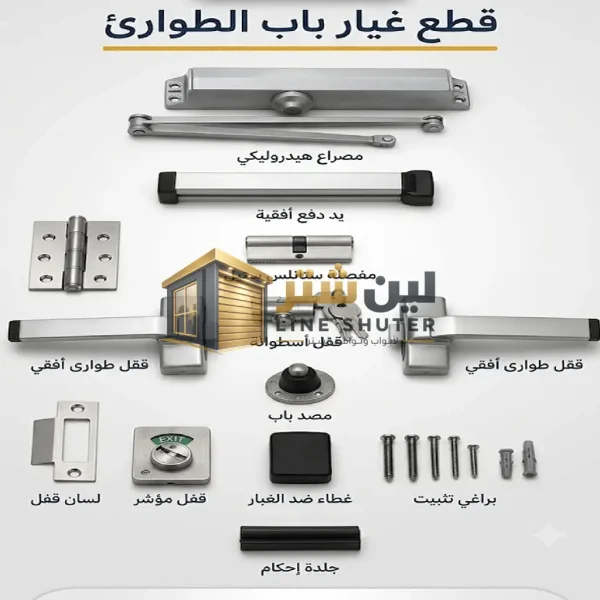قطع غيار أبواب الطوارئ _ أكسسورات وملحقات أبواب الطوارئ (2) قطع غيار أبواب الطوارئ / أكسسورات وملحقات أبواب الطوارئ